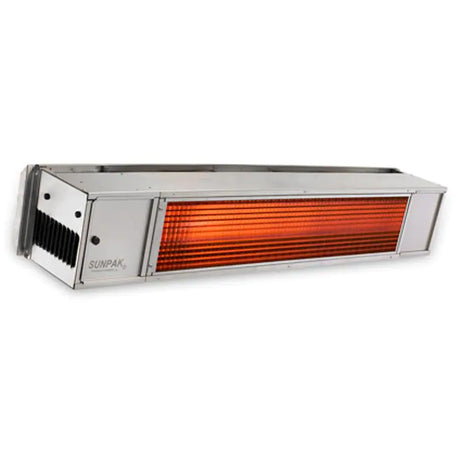 Sunpak TSR 48-Inch 34,000 BTU Natural Gas Two-Stage Infrared Patio Heater With Remote - Stainless Steel - S34 S TSR-NG