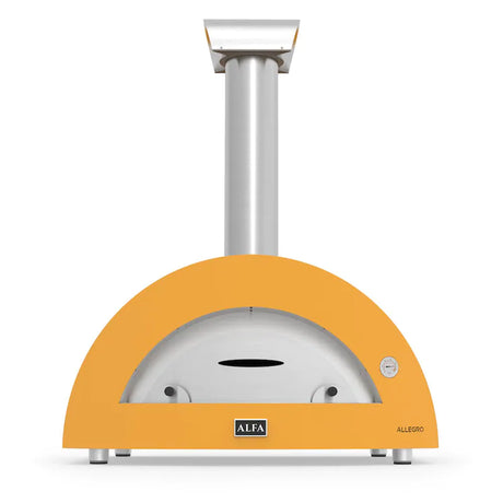 Alfa Allegro 39-Inch Outdoor Countertop Wood-Fired Pizza Oven - Yellow - FXALLE-LGIA-T