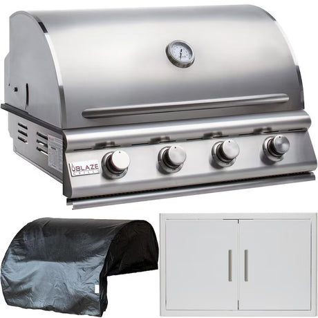 Blaze Prelude LBM 3-Piece 32-Inch Natural Gas Outdoor Kitchen Package - BLZ-4LBM-NG-3PC-SC (2)