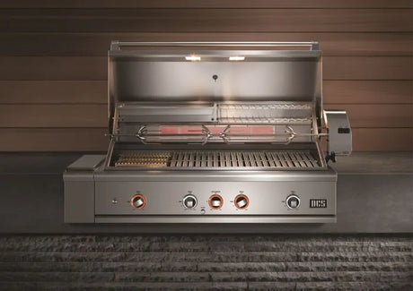DCS Series 9 Evolution 48-Inch Built-In Gas Grill With Rotisserie, Charcoal Burner & Smoker - Natural Gas - BE1-48RC-N