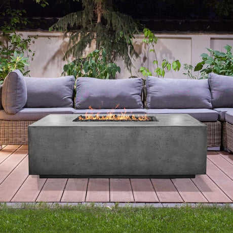 Lakeview Cedarlake 68 68-Inch Rectangular Propane Gas Fire Pit Table - Pewter - SCPH-422-4LP (2)