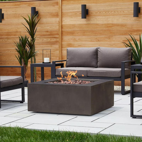 Lakeview Villa Flora 36-Inch Square Natural Gas Fire Pit Table - Kodiak Brown - SC-9720NG-KB (1)