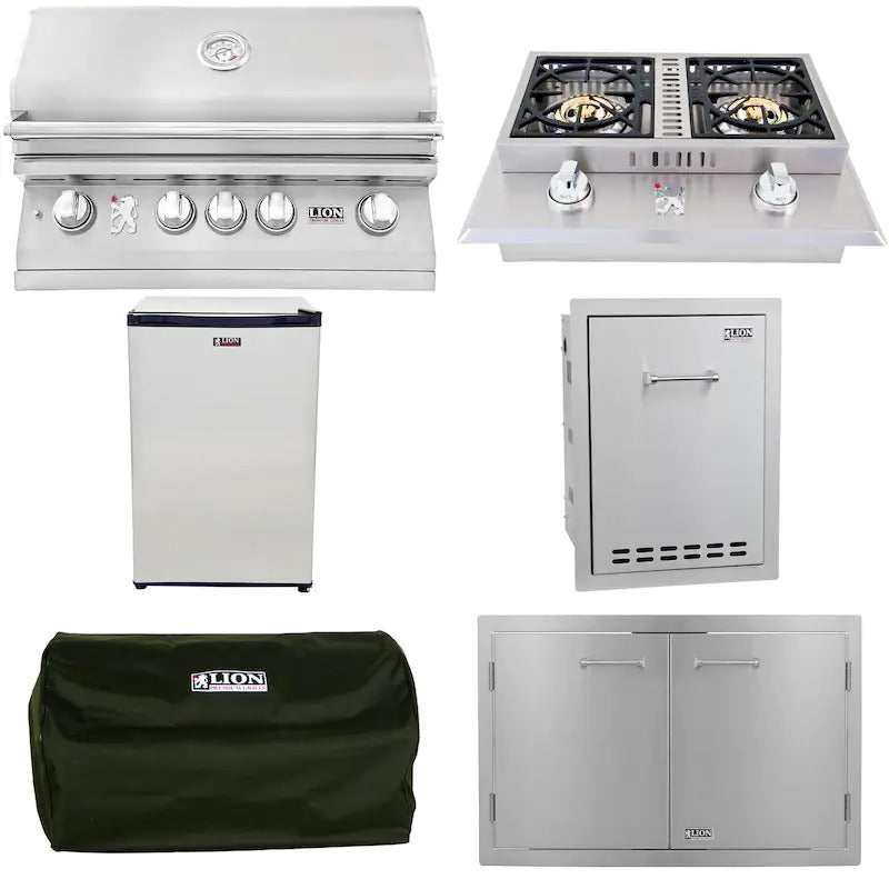 Lion L75000 5-Piece 32-Inch Natural Gas Outdoor Kitchen Package - 75623-5PC (1)