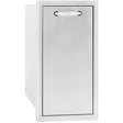 Blaze 13-Inch Narrow Roll-Out Stainless Steel Trash Bin - BLZ-TRNW-DRW2