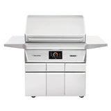 Twin Eagles Wi-Fi Controlled 36-Inch Stainless Steel Pellet Grill and Smoker On Deluxe Cart