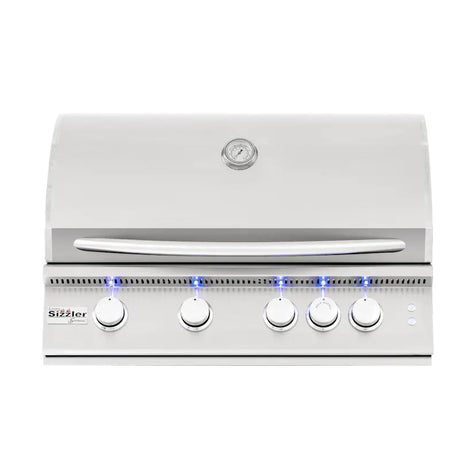 Summerset Sizzler Pro 32-Inch 4-Burner Built-In Natural Gas Grill With Rear Infrared Burner - SIZPRO32-NG