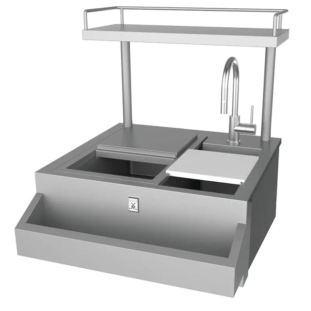 Hestan 30-Inch Refreshment Center with 30-Inch High Shelf - GRCHS30