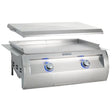 Fire Magic Echelon Diamond E660I 30-Inch Built-In Natural Gas Griddle With Stainless Steel Cover - E660I-0T4N