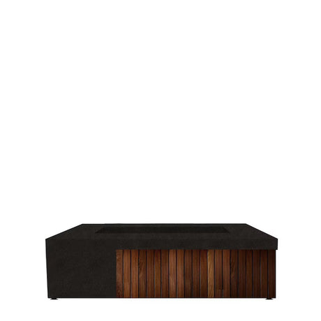 Lakeview Islandwood 72-Inch Rectangular Propane Gas Fire Pit Table - Ebony - SCPH-483-2LP (1)