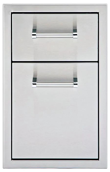 Delta Heat 13-Inch Stainless Steel Double Access Drawer - DHSD132-B