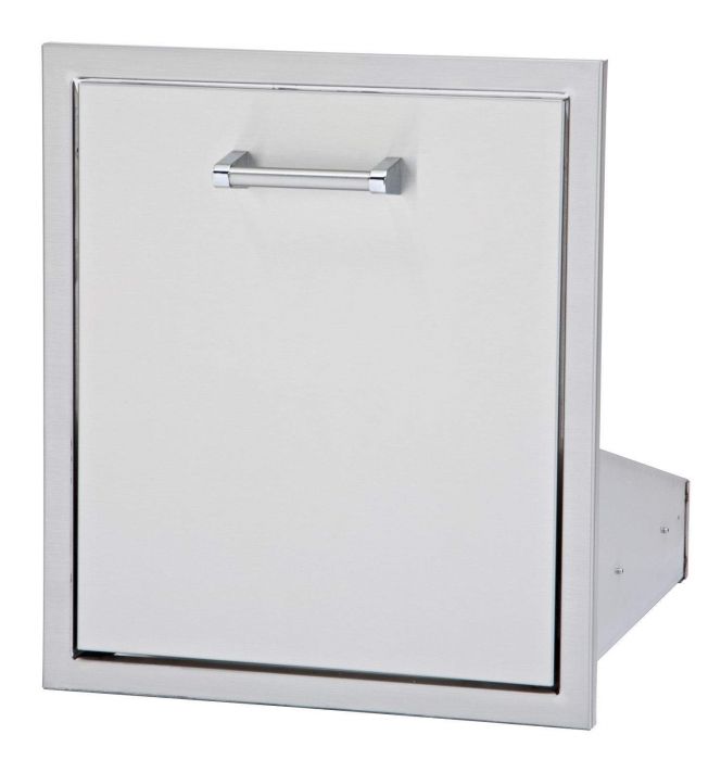 Delta Heat 18-Inch Roll-Out Stainless Steel Propane Tank / Trash Bin Storage - DHTD18-B
