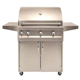 Artisan Professional 36-Inch 3-Burner Freestanding Natural Gas Grill With Rotisserie - ARTP-36C-NG