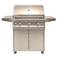 Artisan Professional 36-Inch 3-Burner Freestanding Propane Gas Grill With Rotisserie - ARTP-36C-LP