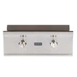 Merging durable construction, design and value, the Coyote flat top gas grill will make a statement in any outdoor kitchen. This 30-Inch built-in flat top gas grill features two u-shaped stainless steel burners rated for up to 36,000 BTUs. A heavy gauge s