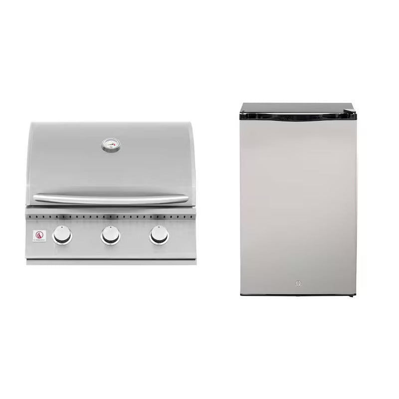 Summerset Sizzler 26-Inch Propane Outdoor Kitchen Package w/ Refrigerator - SIZ26-LP-SSRFR-PROMO (1)