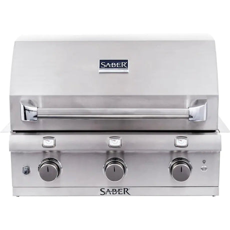 Saber Premium 500 32-Inch 3-Burner Built-In Infrared Natural Gas Grill - R50SB0417
