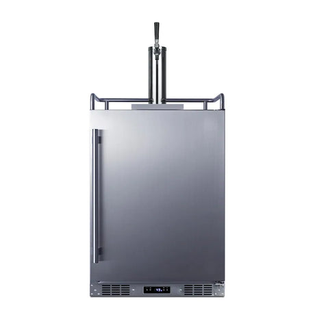 Summit Commercial Outdoor Rated Single Tap Beer Dispenser / Kegerator w/ Shelves - SBC683OS