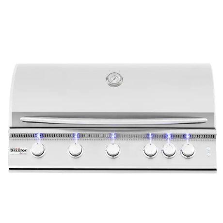 Summerset Sizzler Pro 40-Inch 5-Burner Built-In Propane Gas Grill With Rear Infrared Burner - SIZPRO40-LP