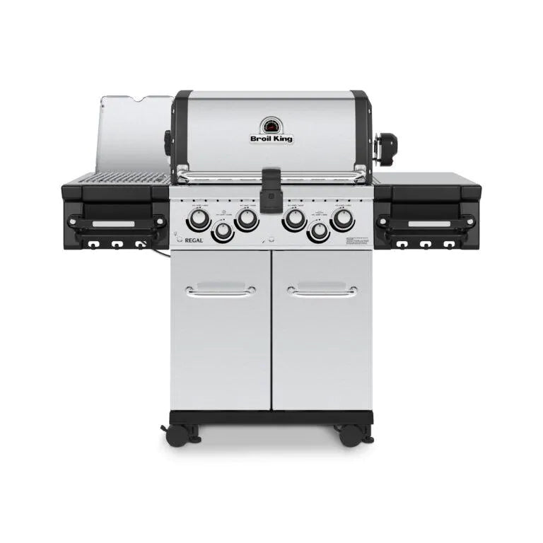 Broil King Regal S 490 PRO IR 4-Burner Natural Gas Grill With Rotisserie & Infrared Side Burner - Stainless Steel - 956947