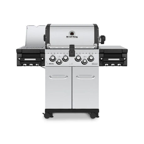 Broil King Regal S 490 PRO IR 4-Burner Natural Gas Grill With Rotisserie & Infrared Side Burner - Stainless Steel - 956947