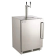 Fire Magic 24-Inch Left Hinge Outdoor Rated Dual Tap Kegerator - 3594-DL