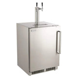 Fire Magic 24-Inch Left Hinge Outdoor Rated Dual Tap Kegerator - 3594-DL