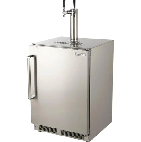 Fire Magic 24-Inch Right Hinge Outdoor Rated Dual Tap Kegerator - 3594-DR