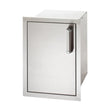 Fire Magic Premium Flush 14-Inch Left-Hinged Enclosed Cabinet Storage With Drawers With Soft Close - 53820SC-L