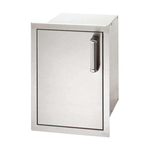Fire Magic Premium Flush 14-Inch Left-Hinged Enclosed Cabinet Storage With Drawers With Soft Close - 53820SC-L