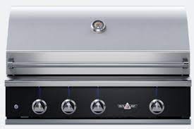 Delta Heat 38-Inch 3-Burner Built-In Natural Gas Grill w/ Rotisserie - Black Control Panel - DHBQ38R-KN