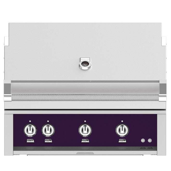 Hestan 30-Inch Built-In Propane Gas Grill W/ Rotisserie - Lush - GABR30-LP-PP