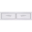 Summerset 30-Inch Stainless Steel Flush Mount Horizontal Double Access Drawer - SSDR2-32H