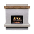 American Fyre Designs 68" Brooklyn Vented Gas Fireplace with Board Formed Texture 050-CG-N-FO-RBC