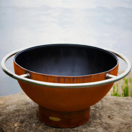 Fire Pit Art Bella Luna 48-Inch Wood Burning Fire Pit