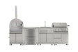 Thor Kitchen 7-Piece Modular Outdoor Kitchan Island Suite w/ 4-Burner Propane Gas Grill