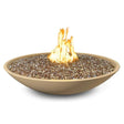 Glass Fiber Reinforced Concrete (GFRC) Construction Contemporary design Free Standing gas fire bowl For outdoor use only Optional push-button ignition (FyreStarter Model) Available in Natural Gas or Propane