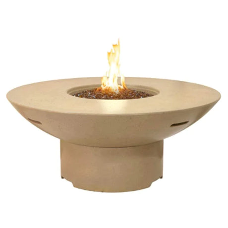 American Fyre Designs 48" Lotus Round Gas Firetable 653-SM-11-M2PC