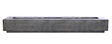 Lakeview Cascata Bay 110 110-Inch Propane Gas Rectangular Fire Pit Table W/ Windguard - Pewter