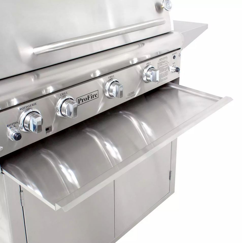 ProFire BQDLX27G-N Deluxe Briquette Series 27-Inch Built-In Grill (Nat ...