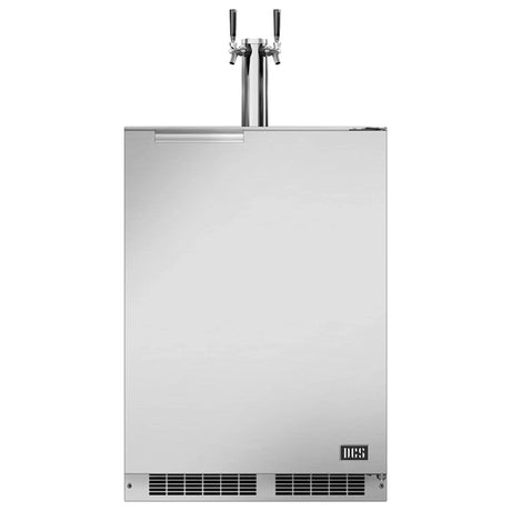 DCS 24-Inch 5.7 Cu. Ft. Right Hinge Outdoor Rated Dual Tap Beer Dispenser / Kegerator - RF24BTR2
