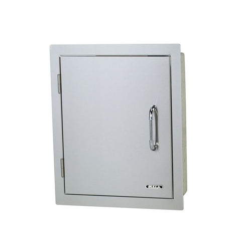 Bull 18-Inch Left Hinged Stainless Steel Single Access Door - Vertical - 98552